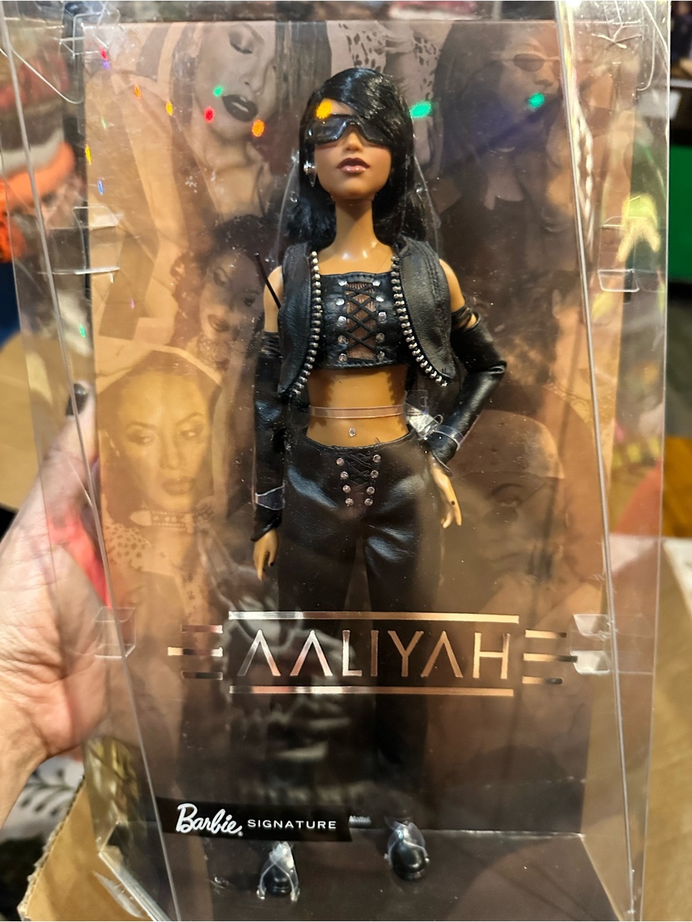 Barbie Signature Black Faux Leather Stage Outfit Doll